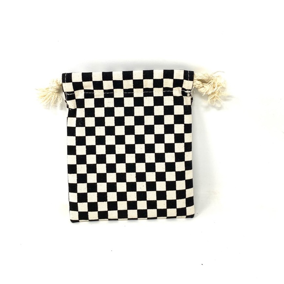 VANS Family Coasters Faux Leather Checkerboard White Black Set Bag VN0009M8NOA - Picture 7 of 7